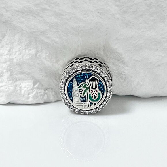 Pandora Charleston SC Bead Charm S925 Silver Charm Christmas - Picture 1 of 3